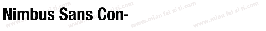 Nimbus Sans Con字体转换